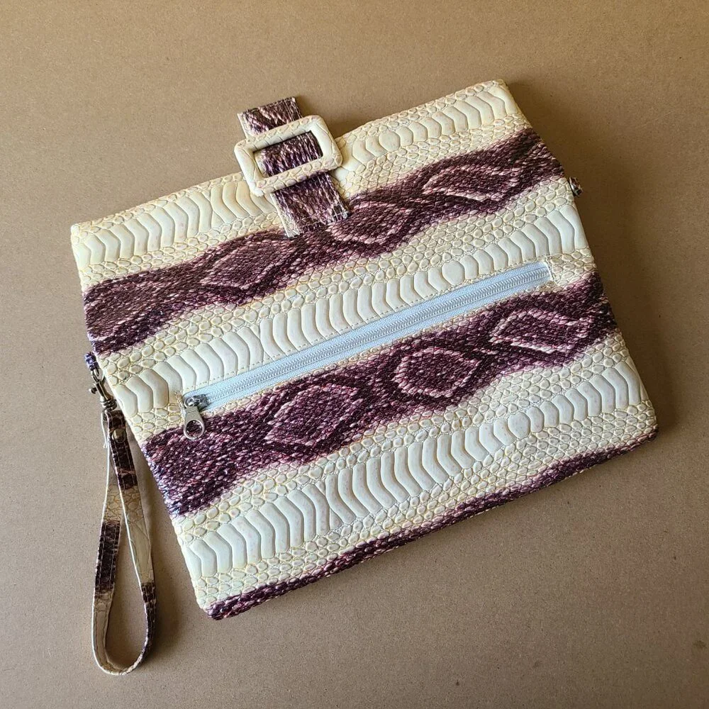 Faux Snake Clutch Purse - Picture 7 of 8